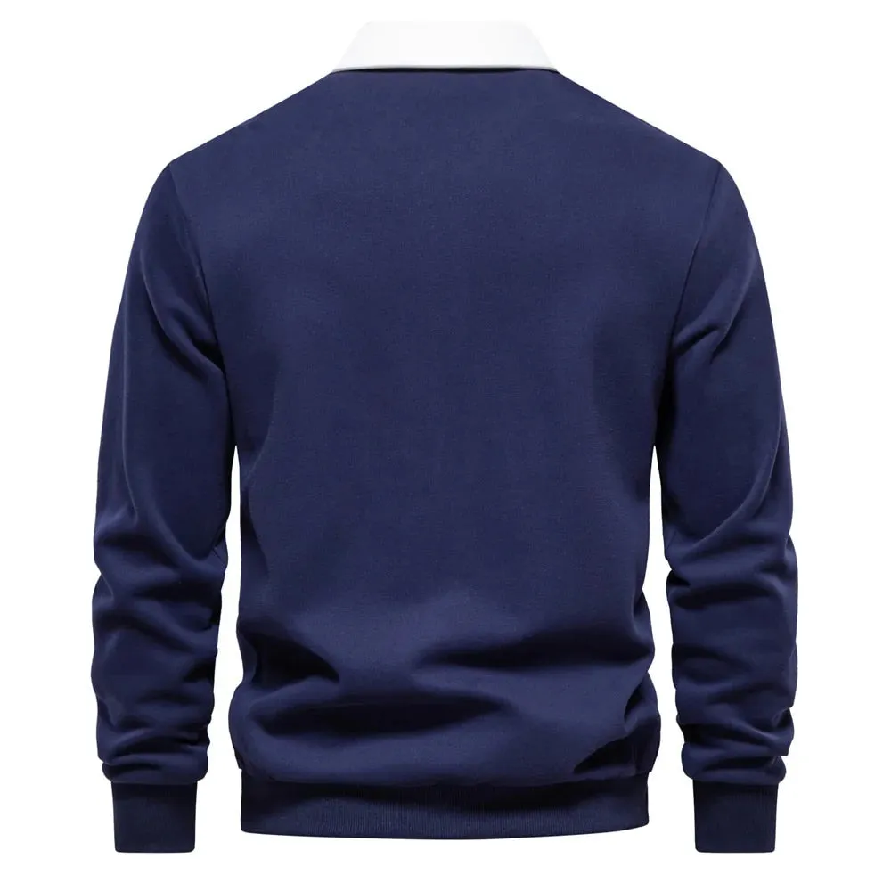 Austin™ | Men’s Long-Sleeved Polo Sweatshirt