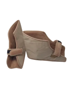 Fleece Open Slippers - Coral Fleece