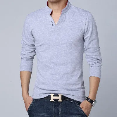 Long Sleeve Slim Polo T-Shirt