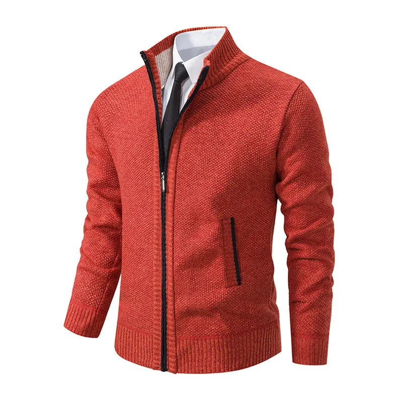 Men’s Knitted Zipper Cardigan