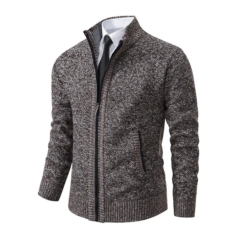 Men’s Knitted Zipper Cardigan