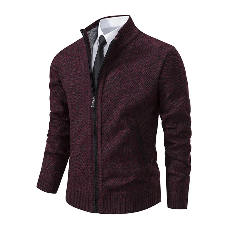Men’s Knitted Zipper Cardigan