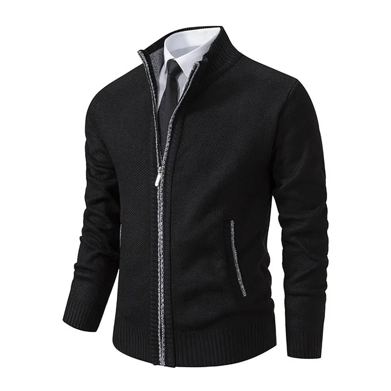 Men’s Knitted Zipper Cardigan
