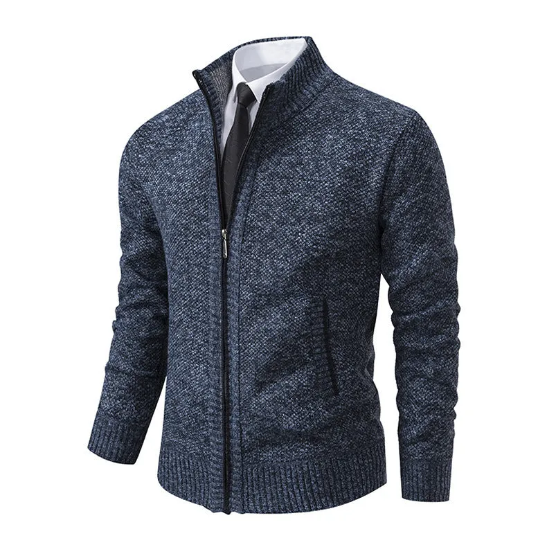 Men’s Knitted Zipper Cardigan
