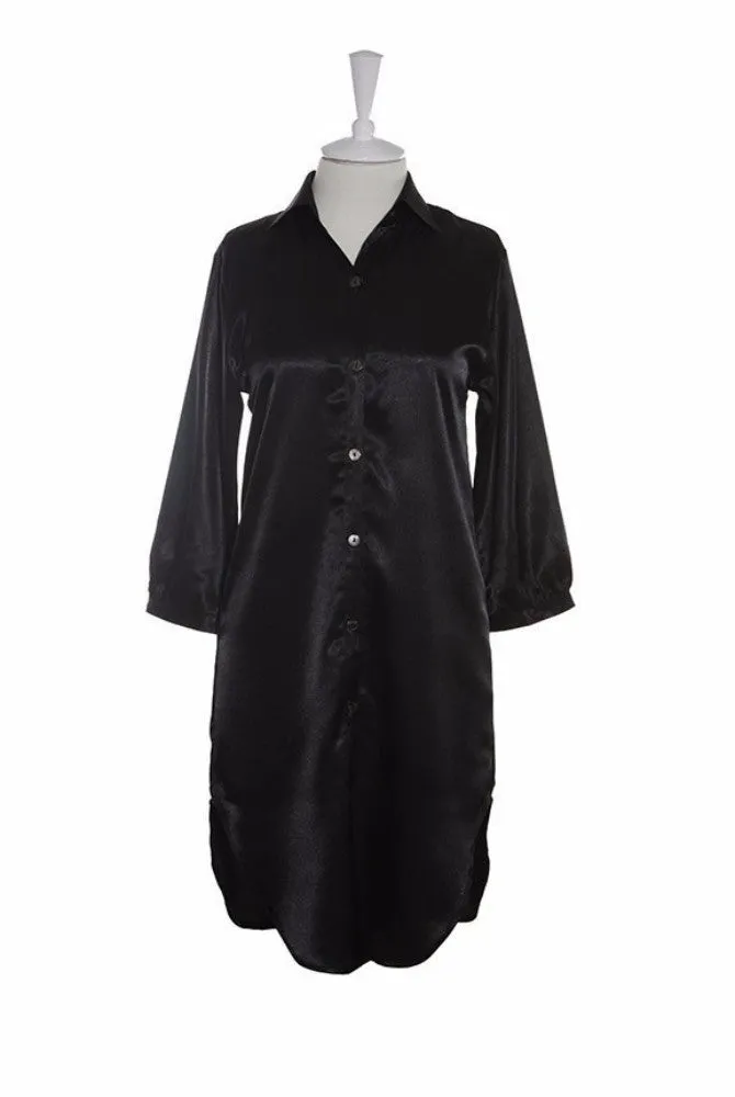 Nightshirt Silk - Black