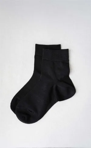 Pure •  Women Crew Socks (Jet Black)