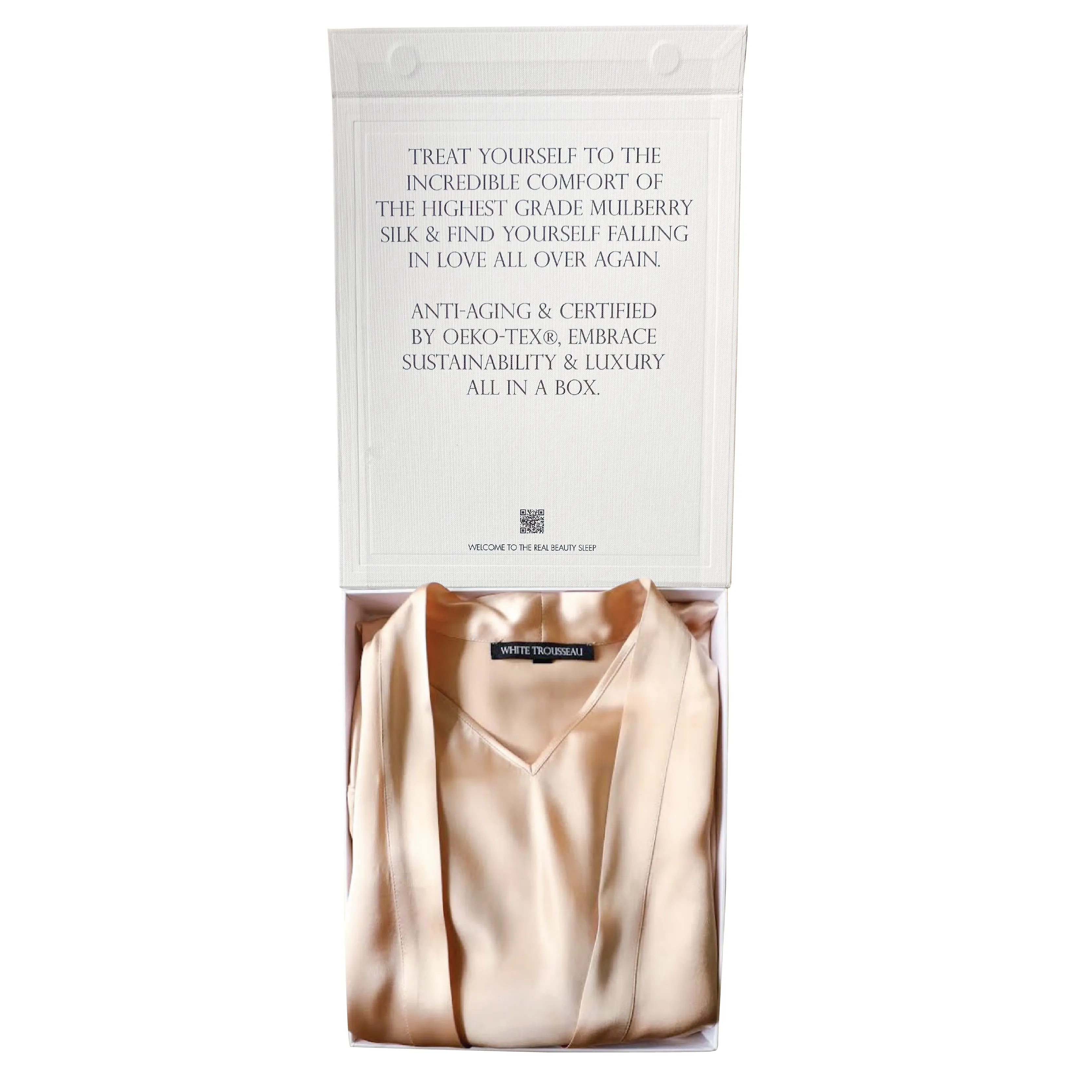 Silk Slip Robe Set | Pink