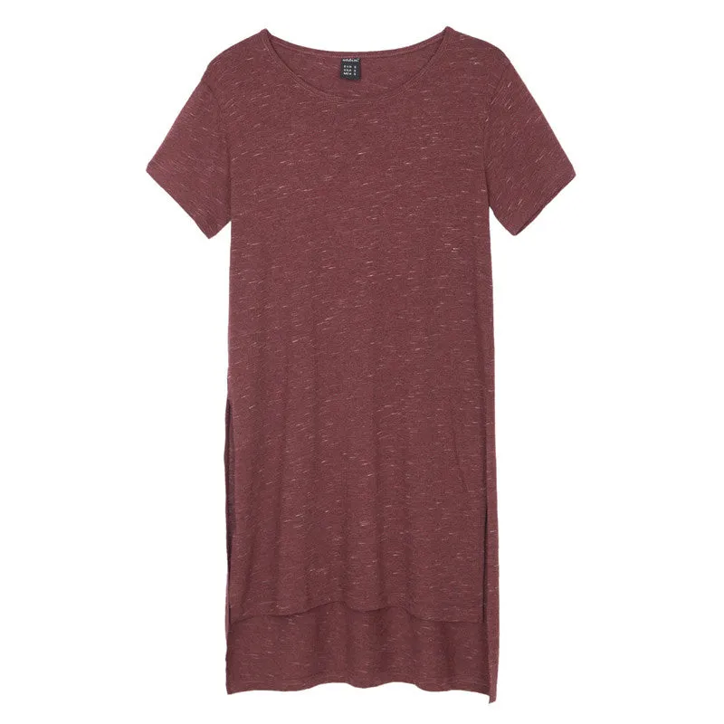Women's Long Of Cotton O-Neck T-Shirt