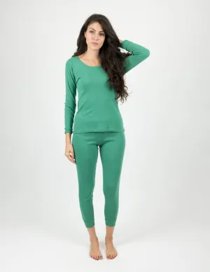 Women's Solid Green Pajamas